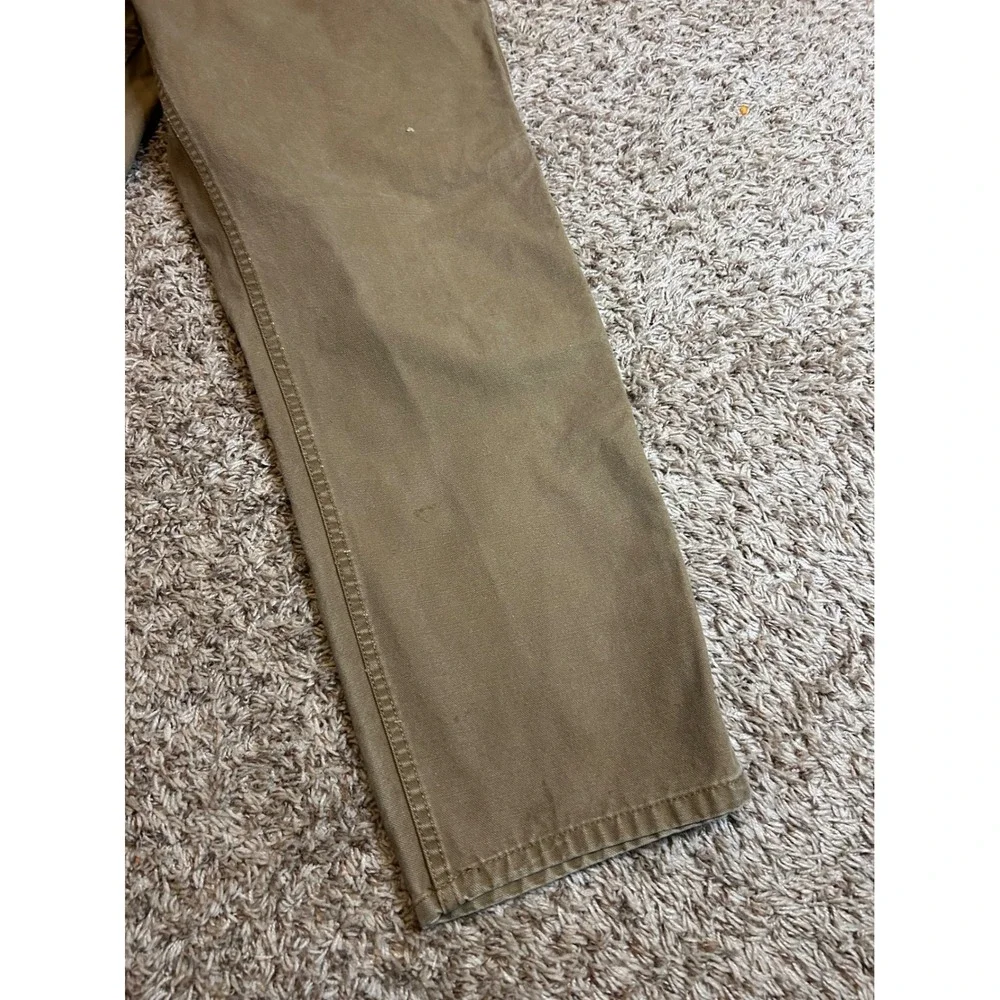 Wolverine Mens Brown‎ Canvas Work Pants 40x32 Rugged Duck Carpenter Utility